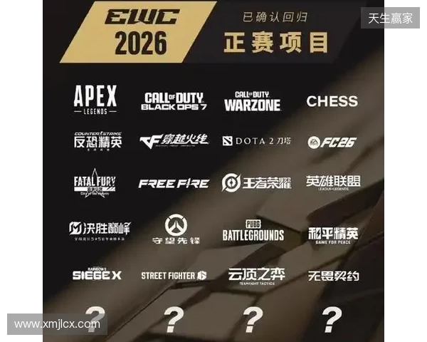 2026电竞世界杯宣布已确认20个正赛项目